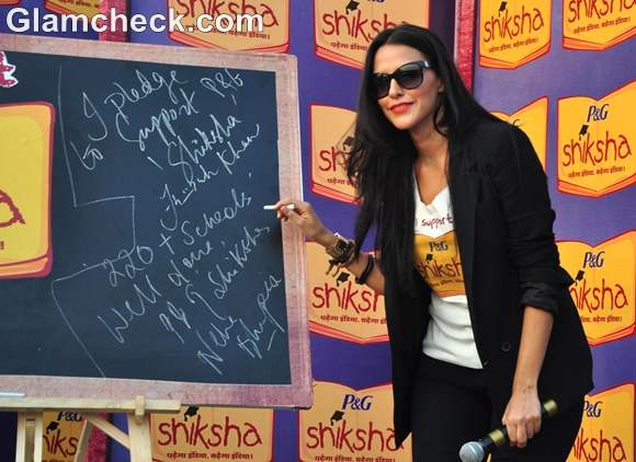 Neha Dhupia At The Walk For The Love Of Shiksha In Mumbai