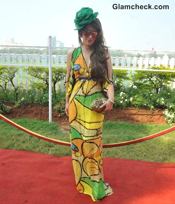 Pria Kataria Puri in maxi dress at Hello Classic Derby Race 2013