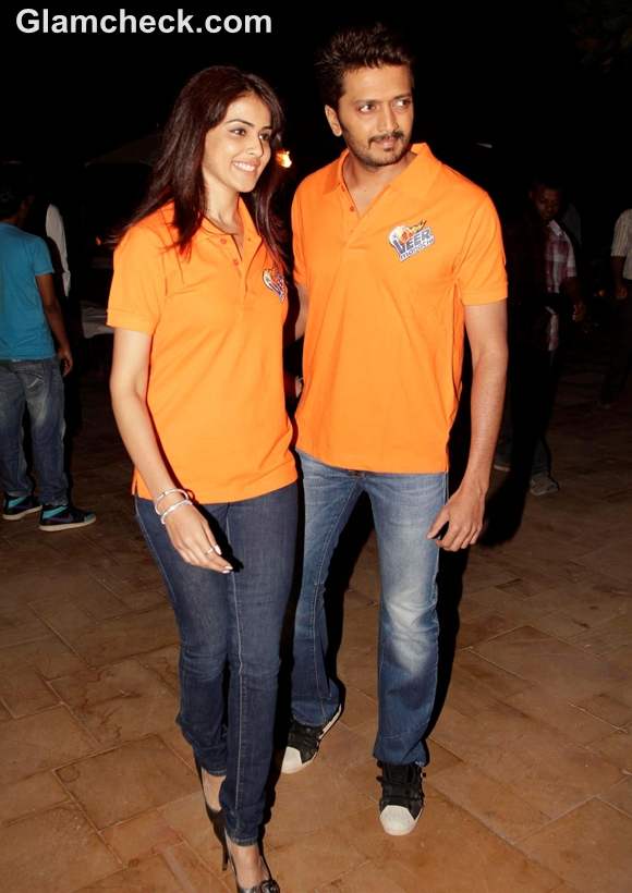 Riteish Deshmukh Genelia DSouza Announce Veer Marathi Association with Sahana Group