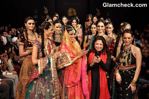 Ritu Kumar Showcasing at the final day Bangalore Fashion Week 2013 summer showers