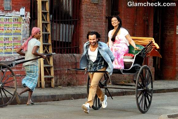 Saif Ali Khan Sonakshi Sinha in Kolkatta for Bullet Raja