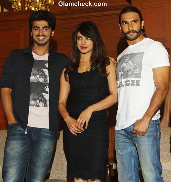 Cast of Gunday Promote Film at Press Meet in Kolkatta