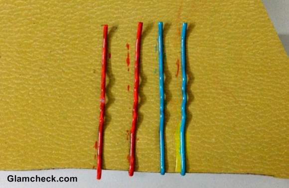 Colored bobby pins diy craft