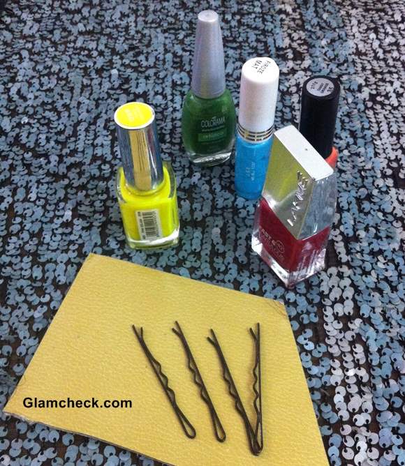 DIY Colored bobby pins