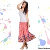 Holi Dressing tips wearing white top with peach skirt