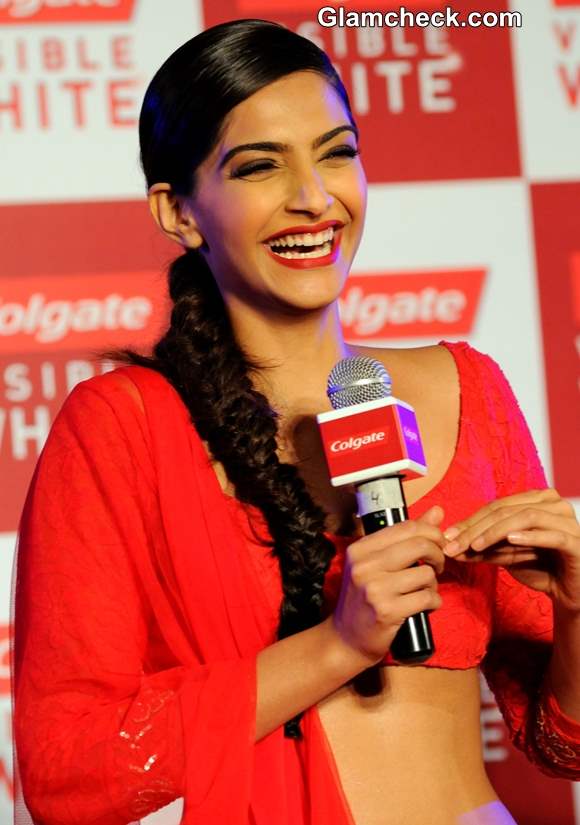 Sonam Kapoor Hairstyle 2013 Fishtail Braid