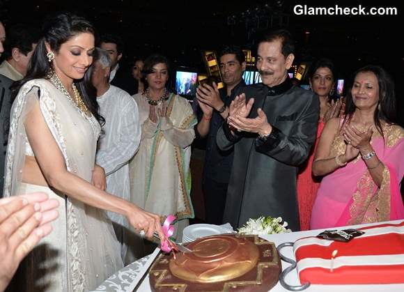 Sridevi Celebrates Padma Shri Honour at Subrata Roy Party