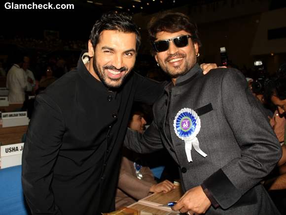 John Abraham and Irrfan Khan at 60th National Film Awards 2012