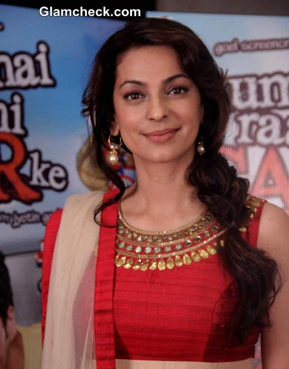 Juhi Chawla 2013 Promotes Hum Hain Raahi Car Ke movie