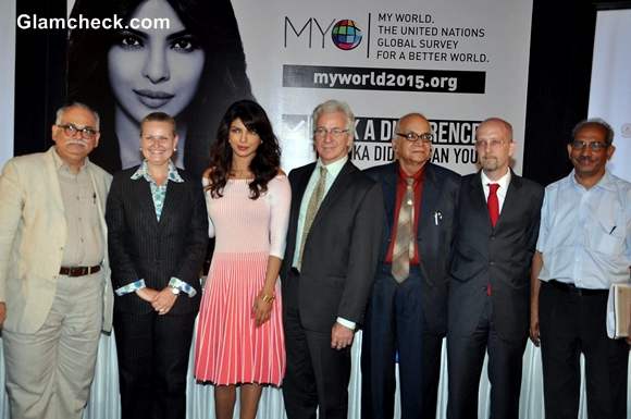 Priyanka Chopra Launches UNICEF My World Mobile App