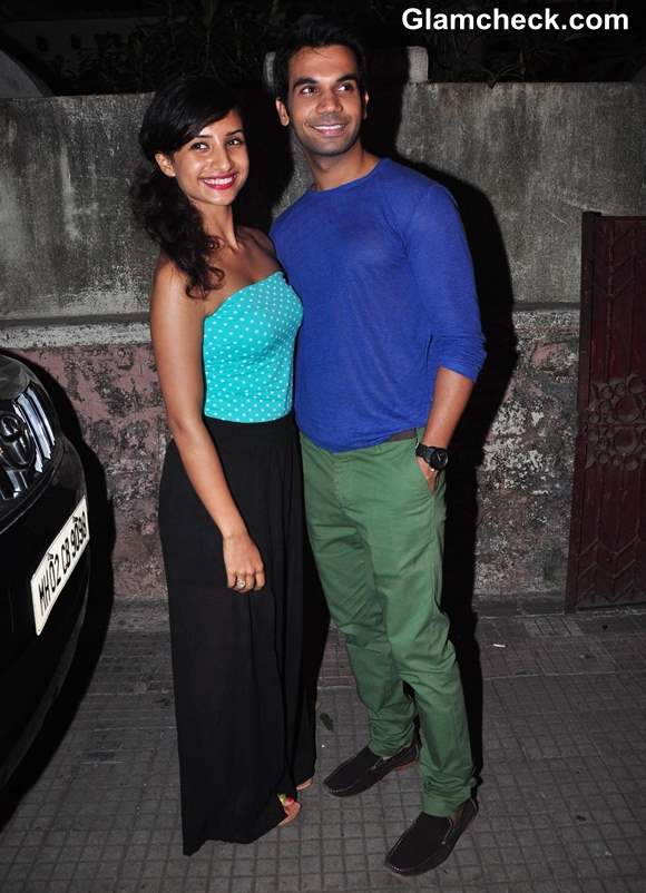 Raj Kumar Yadav with girlfriend Anwita Paul