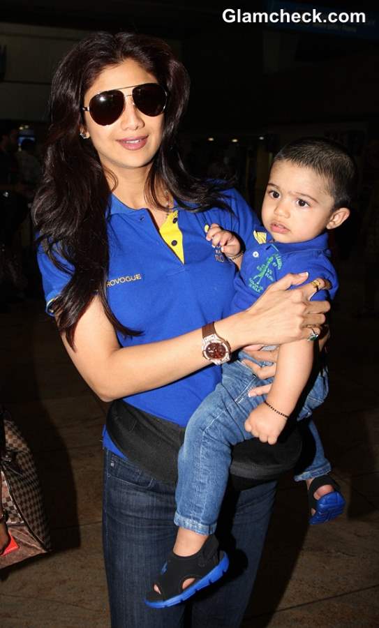 Shilpa Shetty with son Viaan