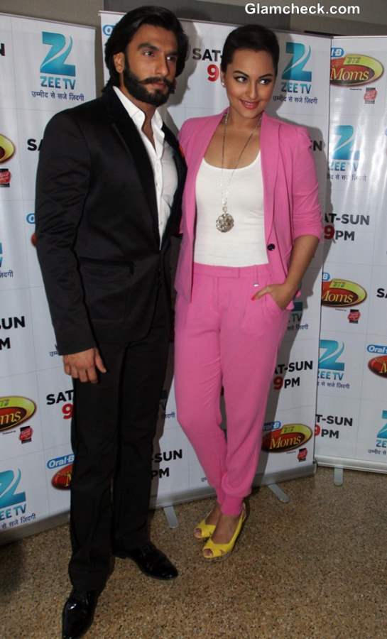 Sonakshi Sinha Fresh in Candy Pink Pantsuit on DID Super Mom