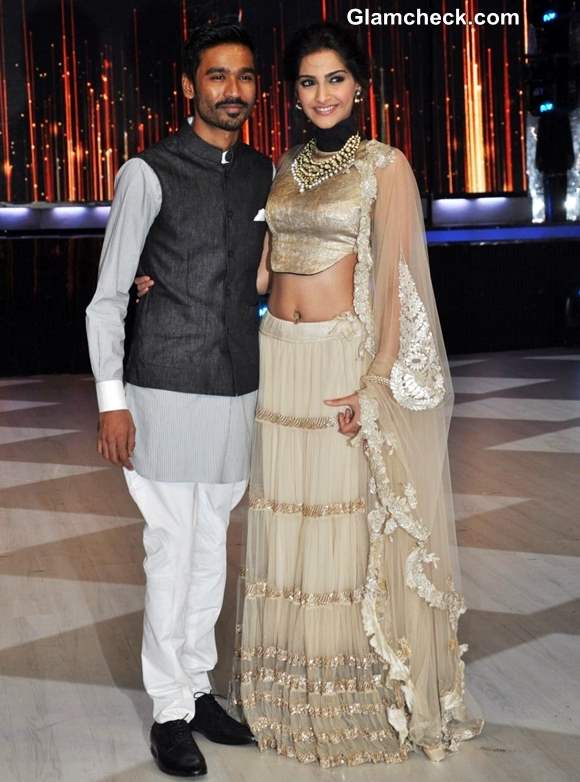 Sonam Kapoor Glitters in Gold Lehenga-Choli on ‘Jhalak Dikhlaa Jaa ...