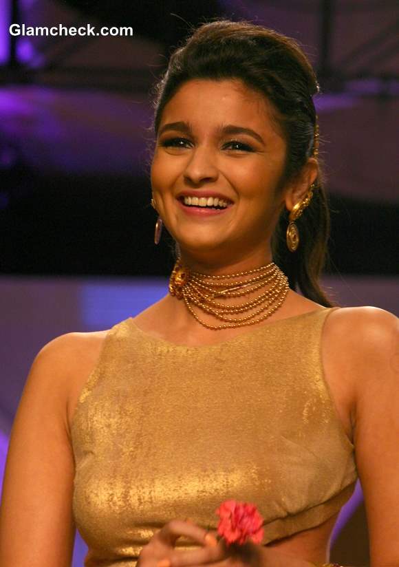 Alia Bhatt India Bridal Fashion Week 2013 The Azva Show