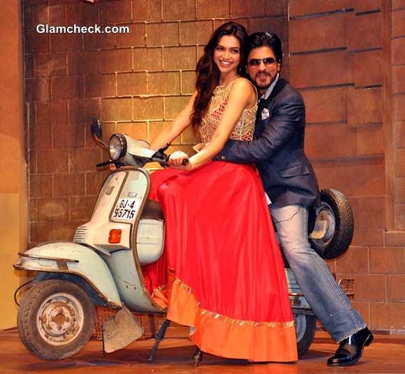 Deepika Padukone Sharukh Khan Chennai Express Promtions