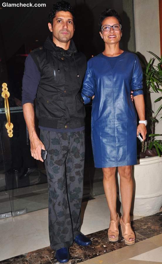 Farhan Akhtar wife Adhuna Bhaag Milkha Bhaag success party