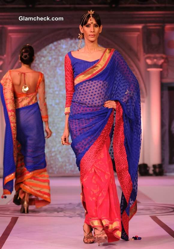 Sarees at Rajguru Fashion Parade 2013 Bangalore