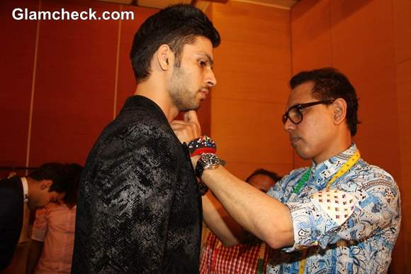 Designer Troy Costa during fittings at Lakme Fashion Week winter festive 2013