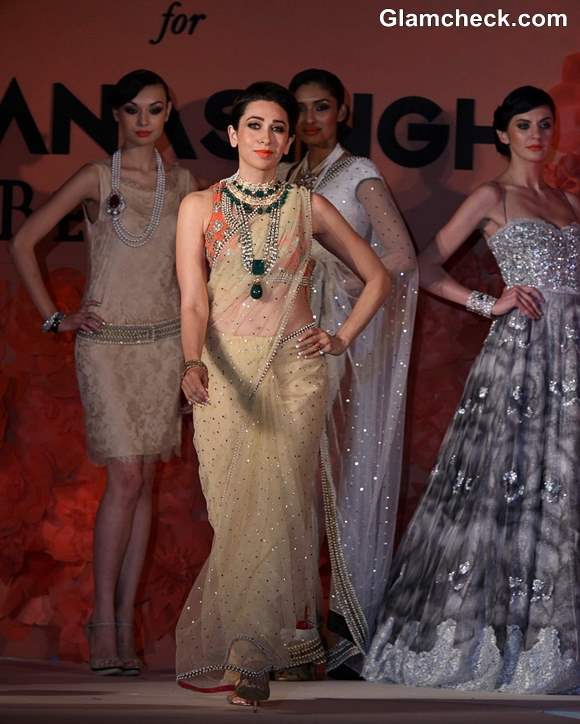 Karisma Kapoor for Ghanasinghs Couture Collection 2013