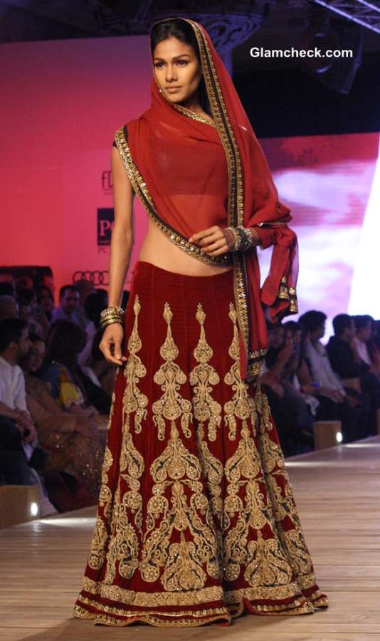 Monisha Jaising Lehenga collection 2013 Delhi Couture Week