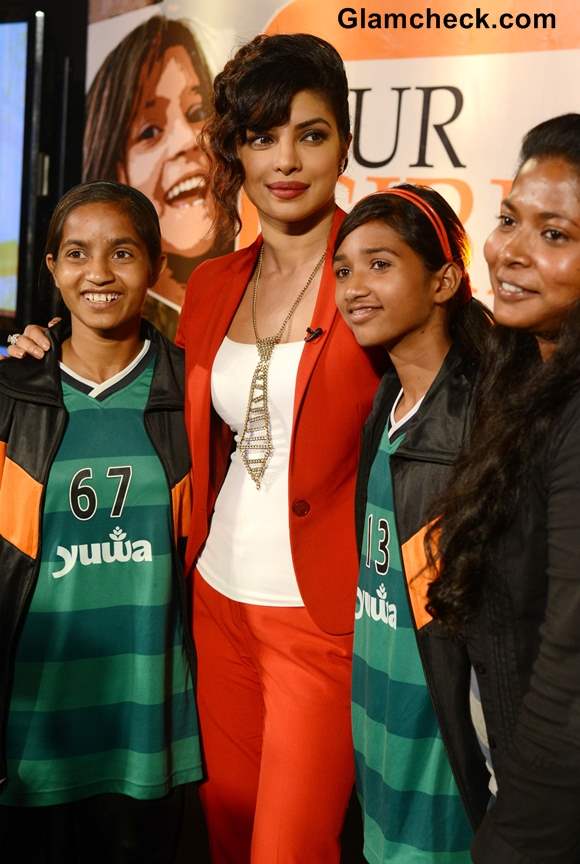 Priyanka Chopra at NDTV Vedanta Our Girls Our Pride Campaign