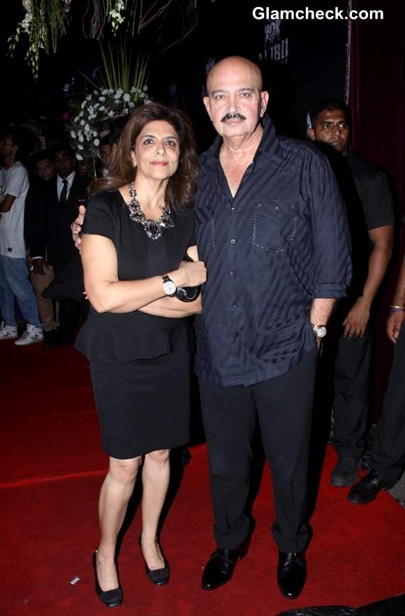 Rakesh Roshan with wife Pinky Roshan at Sridevi 50th Birthday Bash