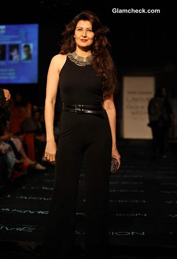 Sangeeta Bijlani at Lakme Fashion Week Winter-Festive 2013