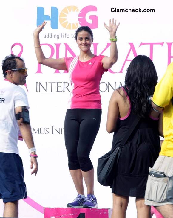 Gul Panag 2013 Spreading Breast Cancer Awareness