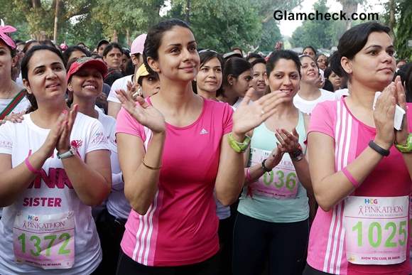 Gul Panag 2013 Spreads Breast Cancer Awareness