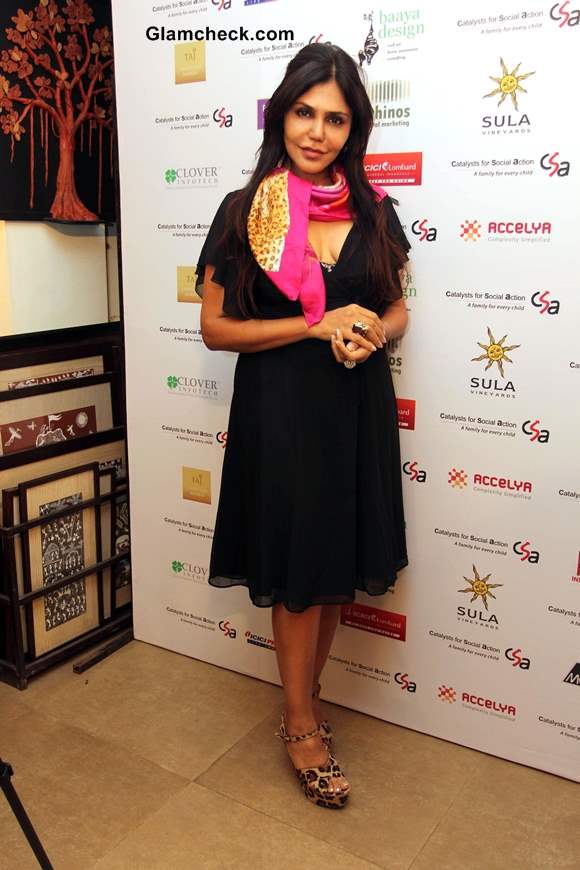 Interior architect Nisha Jamwal at Baaya Design Charity Exhibition-Auction