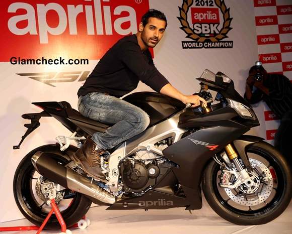 John Abraham new bike Aprilia RSV4