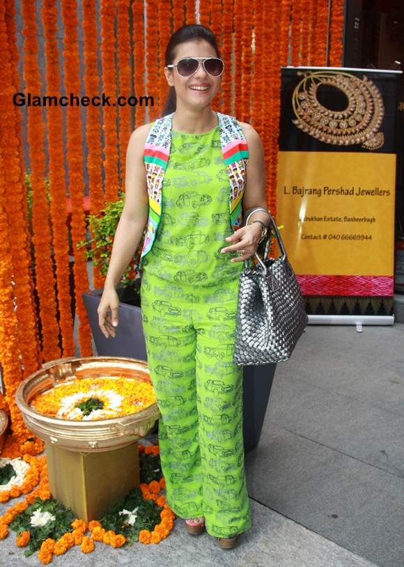 Kajol 2013 style Quirky print jumpsuit