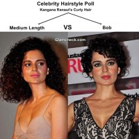 Kangana Ranaut Curly Hair - Medium Length Vs Bob