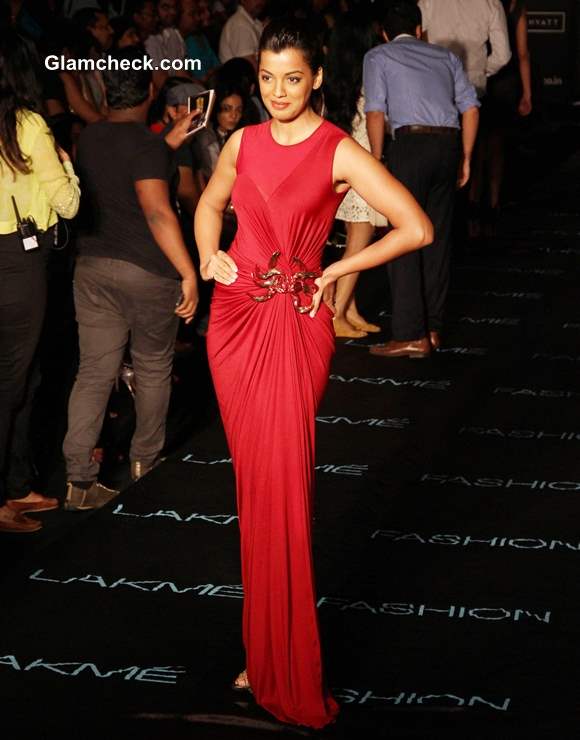 Mugdha Godse in Amit Agarwal Gown LFW Winter-Festive 2013