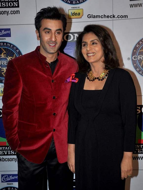 Ranbir and Neetu Kapoor on KBC 7 to Promote Besharam