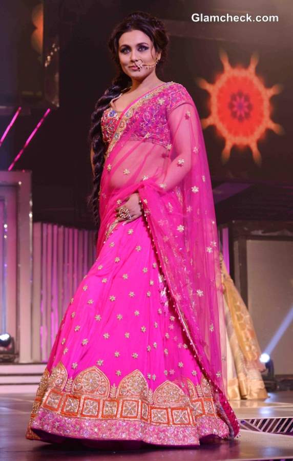 Rani Mukherjee in Pink Lehenga for Late Yash Chopra Tribute