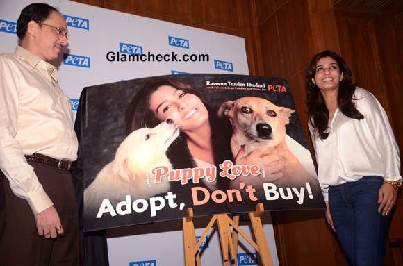 Raveena Tandon PETA Adopt Dont Buy Campaign