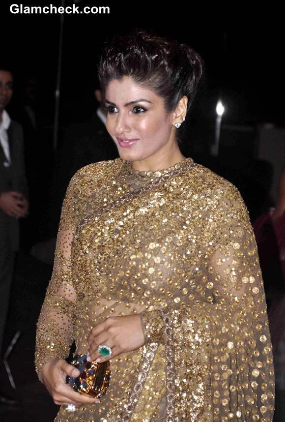 Raveena Tandon in Sabyasachi Sari 2013