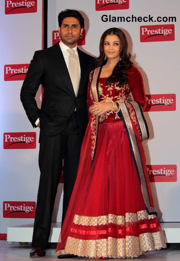 Abhishek Aishwarya Rai Bachchan at Prestige Event 2013