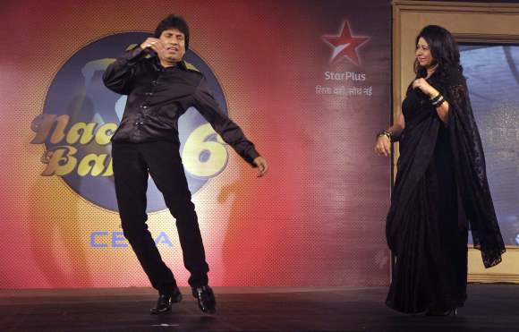 Indian stand-up comedian Raju Shrivastav with his wife shikha Season 6  Nach Baliye Contestant