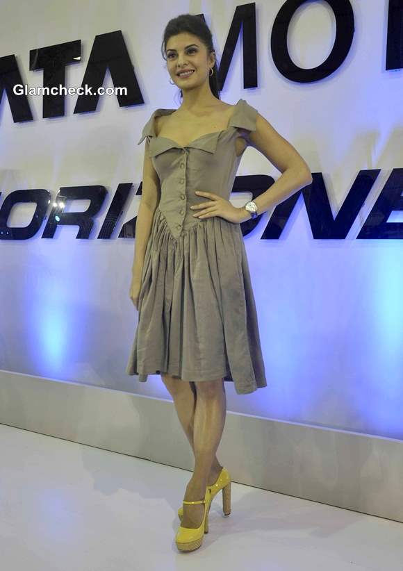 Jacqueline Fernandez Pictures at Tata Nano at Autocar Performance Show 2013