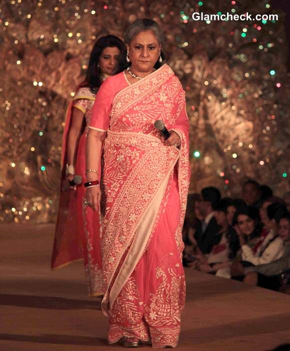 Jaya Bachchan for The Golden Peacock Collection by Abu Jani and Sandeep Khosla