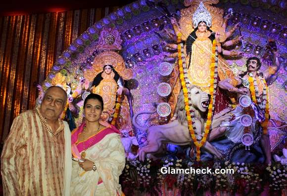 Kajol at Durga Puja 2013