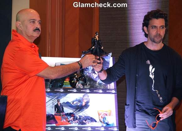 Krrish 3 Merchandise Launched in Mumbai by Hrithik and Rakesh Roshan