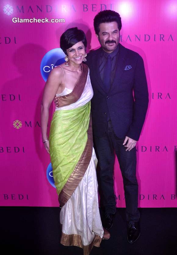 Mandira Bedi with Anil Kapoor at her Signature Store Launch