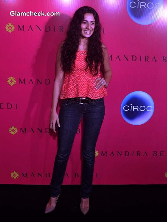 Model Pia Trivedi at Mandira Bedi Signature Store Launch