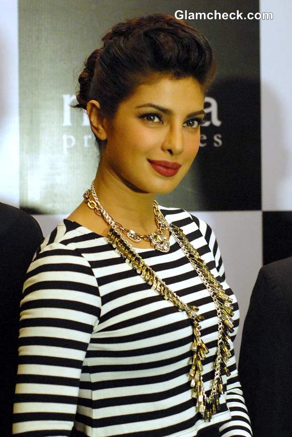 Priyanka Chopra Exudes Sexy Elegance in Monochrome Outfit