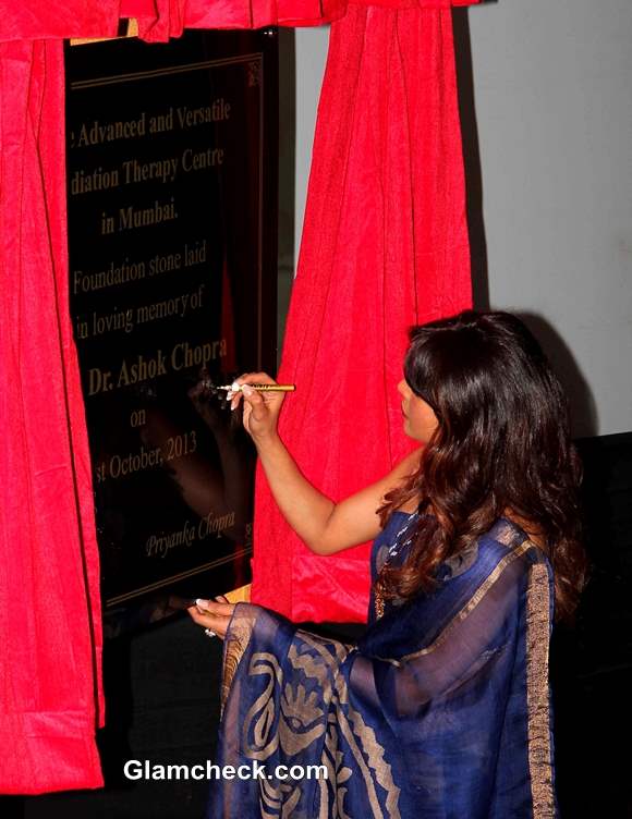 Priyanka Chopra Inaugurates Cancer Ward 2013  in Late Fathers Memory