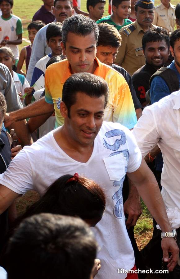 Salman Khan for Junior Soccer Challenger